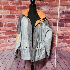 Men's smalle heavy duty high visibility raincoat